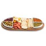 Charcuterie Serving Tray With Ceramic Bowls